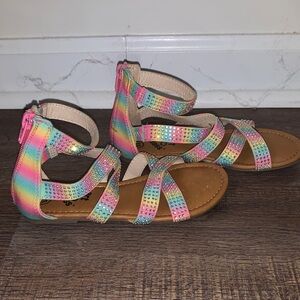 Art Class Rainbow Strappy Kids Sandals
